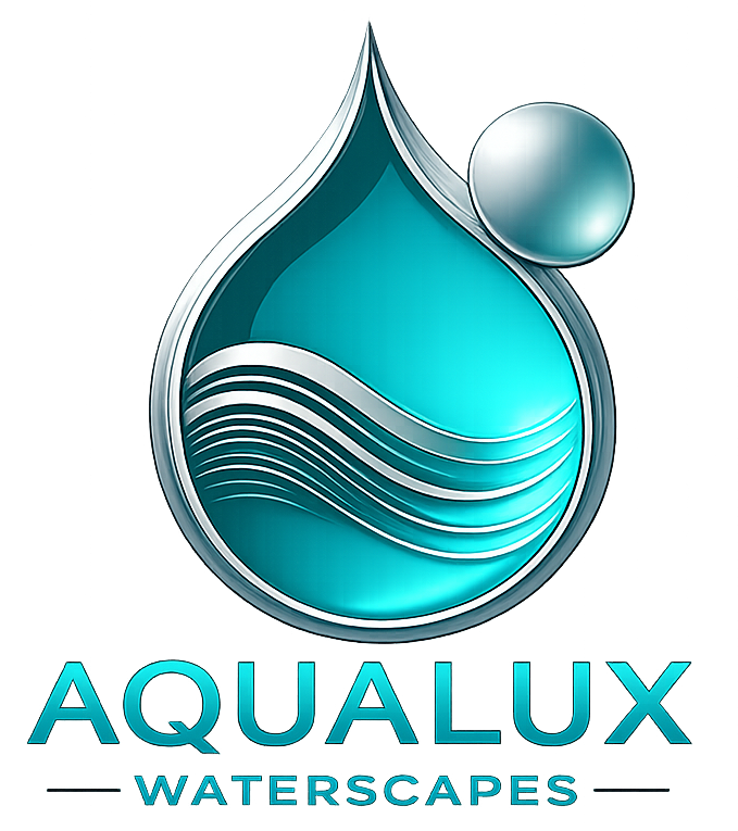 aqualux logo teal